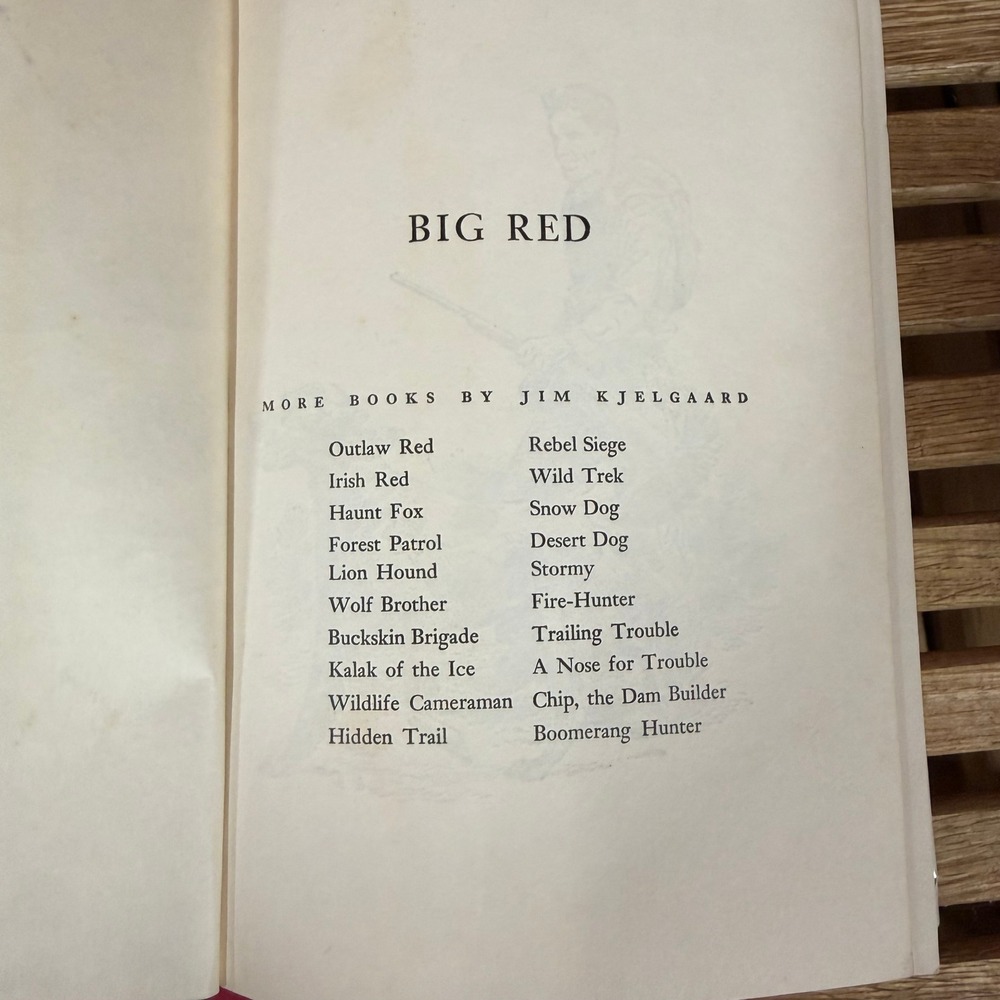 Holiday House Big Red Jim Kjelgaard VTG Hardcover Cabincore Irish Setter Book - Picture 5 of 11